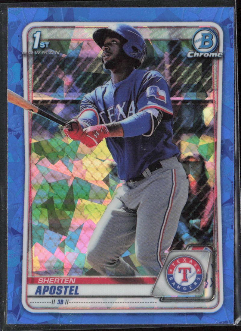 2020 Bowman Chrome Sapphire #BCP-46 Sherten Apostel