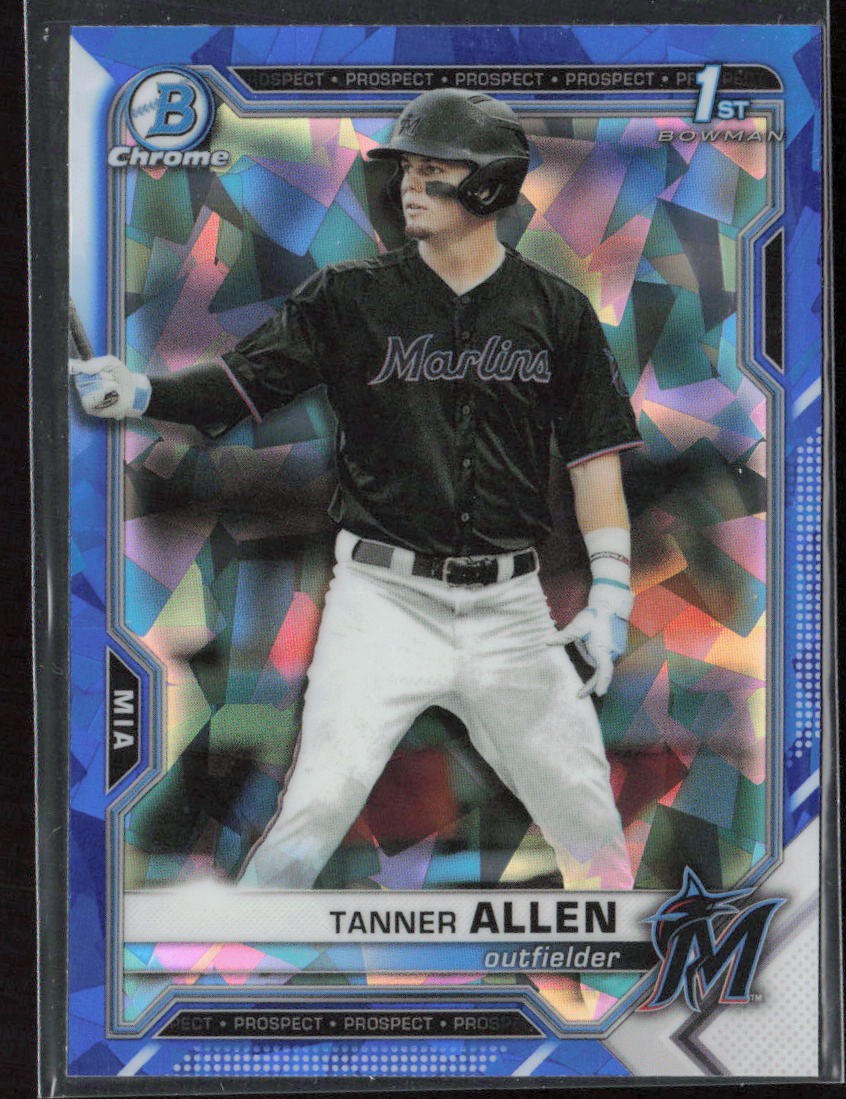 2021 Bowman Chrome Sapphire #BDC-165 Tanner Allen