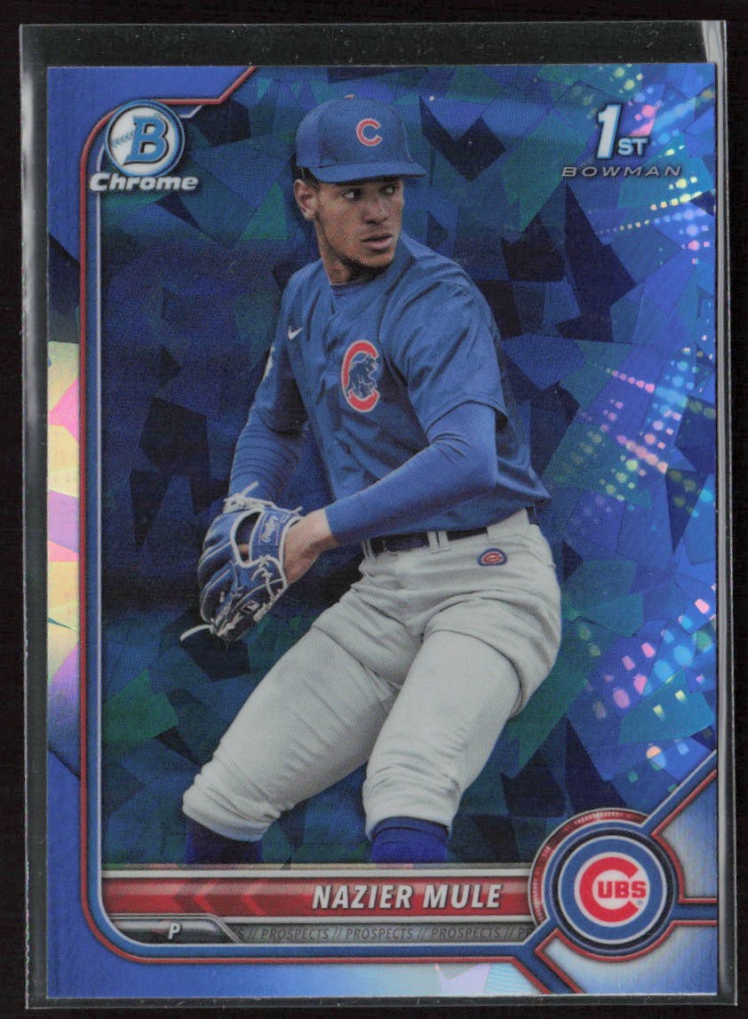 2022 Bowman Chrome Sapphire #BD-77 Nazier Mule