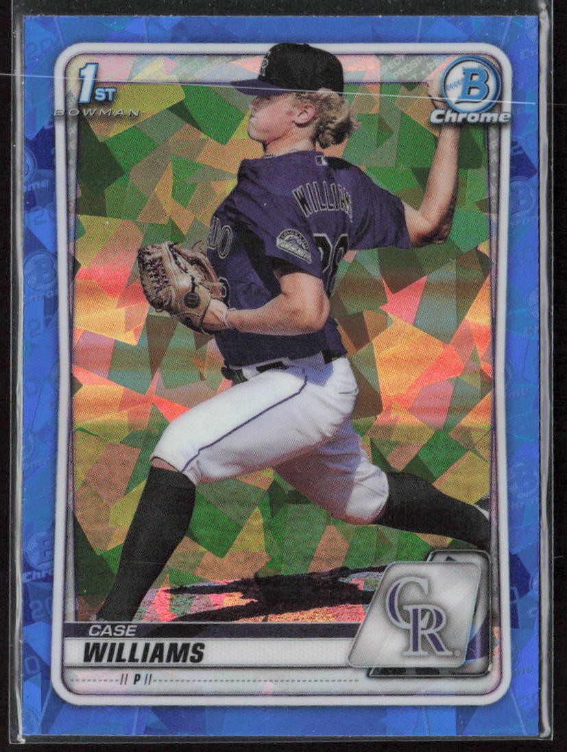 2020 Bowman Chrome Sapphire #BD-23 Case Williams