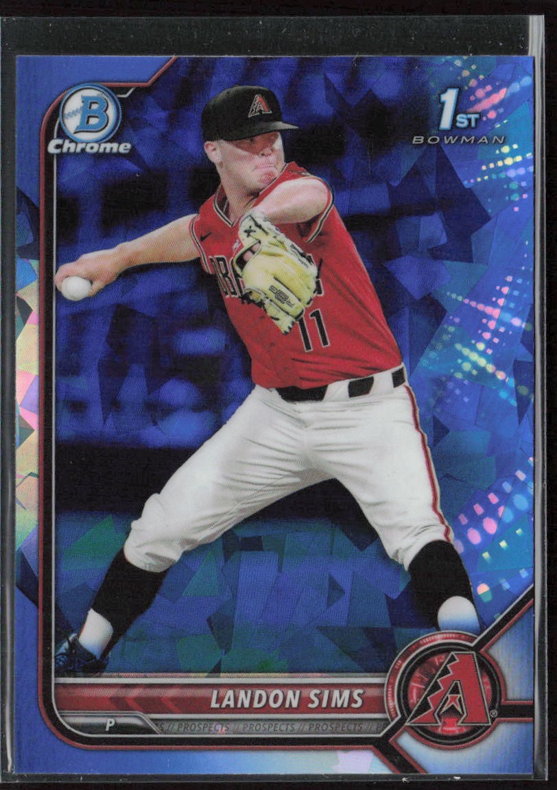 2022 Bowman Chrome Sapphire #BD-72 Landon Sims