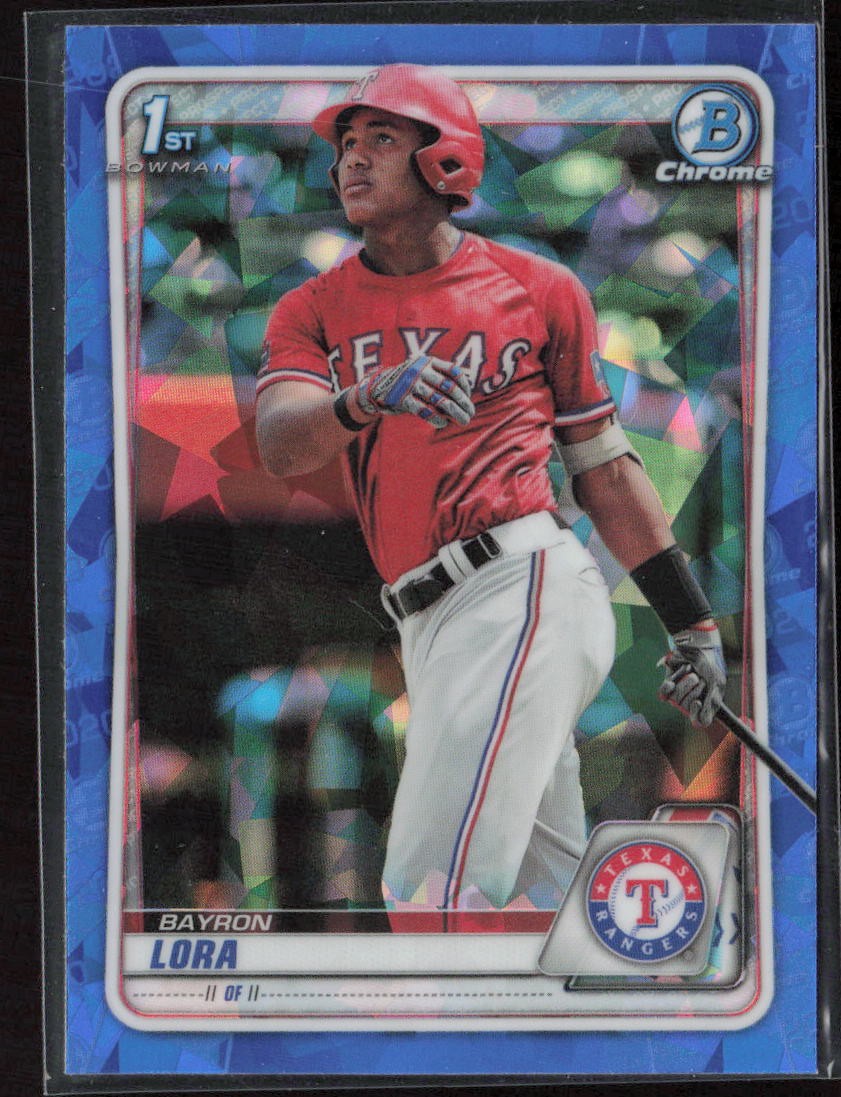 2019 Bowman Chrome Sapphire #BCP-52 Bayron Lora