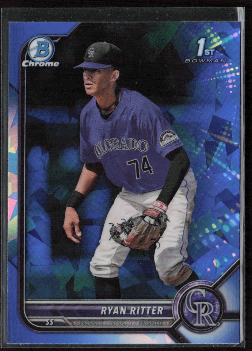 2022 Bowman Chrome Sapphire #BD-136 Ryan Ritter