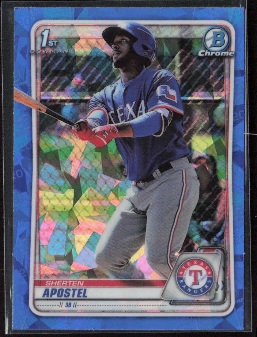 2020 Bowman Chrome Sapphire #BCP-46 Sherten Apostel