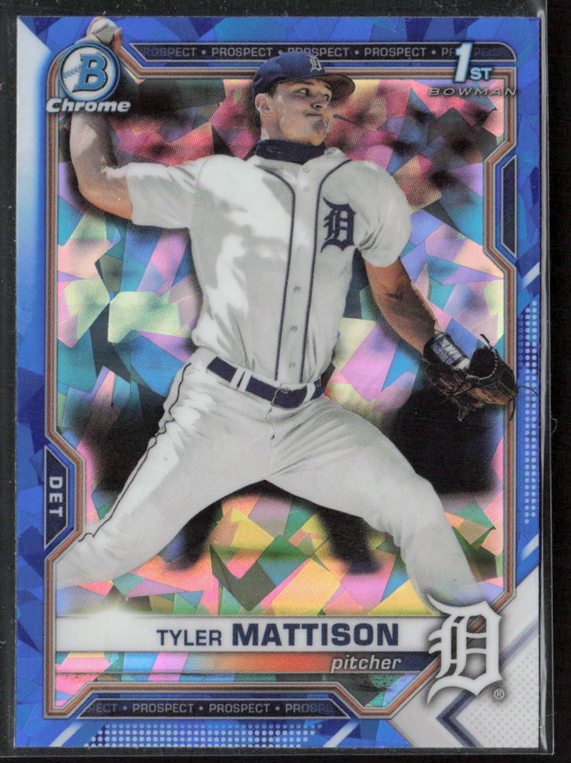 2021 Bowman Chrome Sapphire #BDC-58 Tyler Mattison