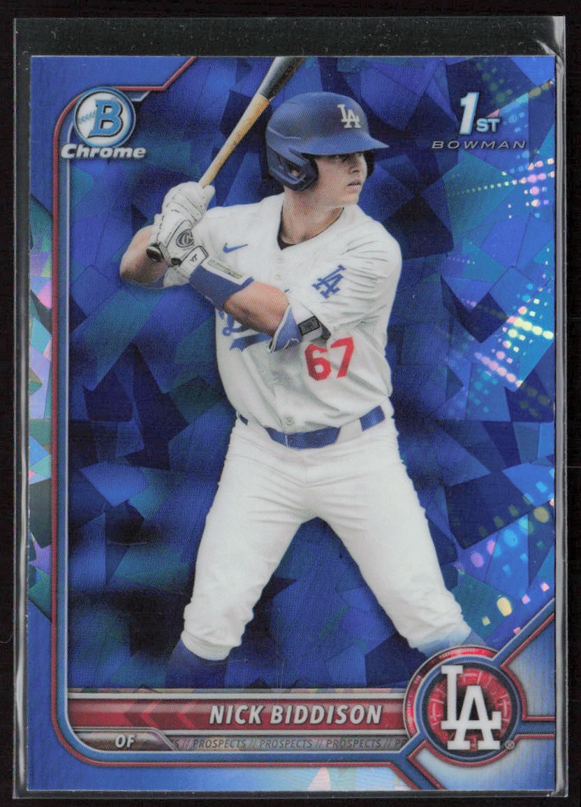 2022 Bowman Chrome Sapphire #BD-165 Nick Biddison