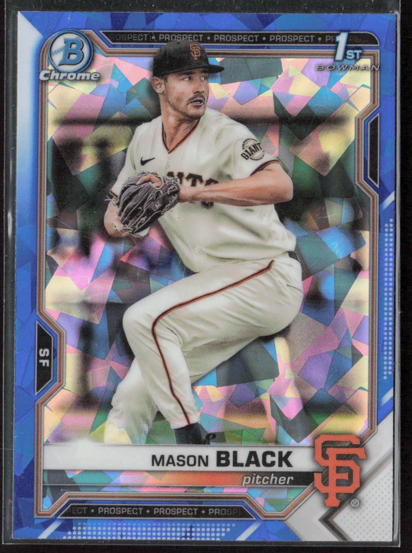 2021 Bowman Chrome Sapphire #BDC-129 Mason Black