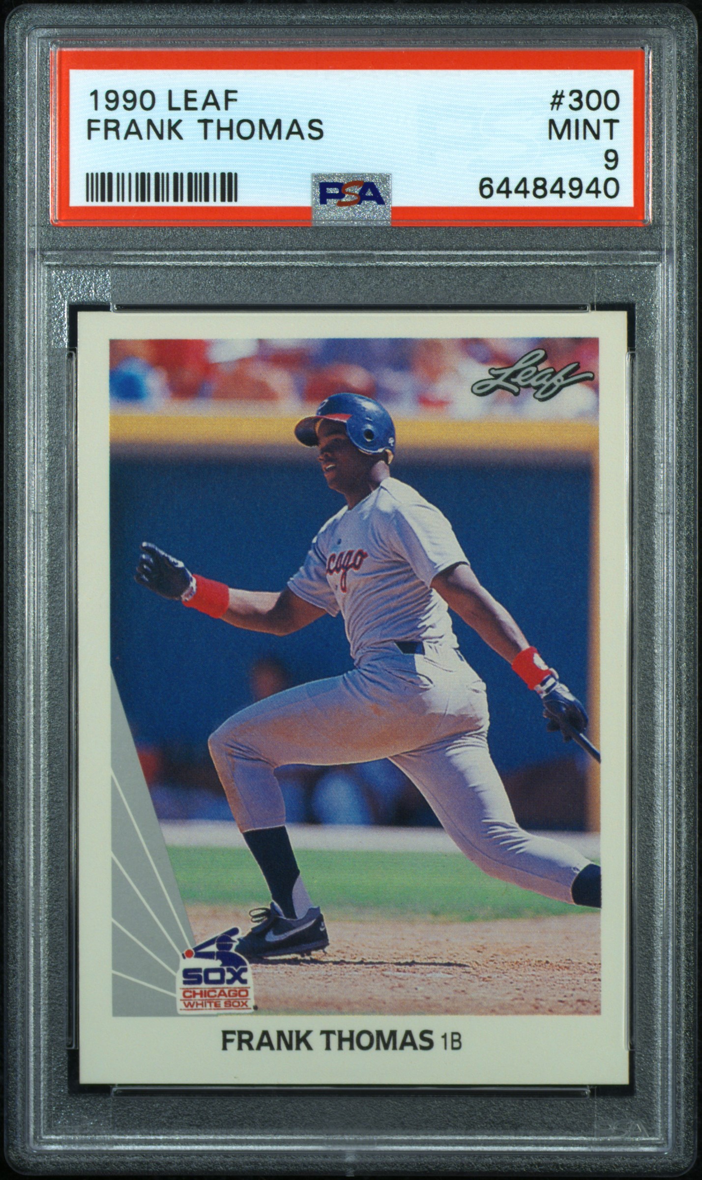 1990 Leaf Frank Thomas Rookie PSA 9