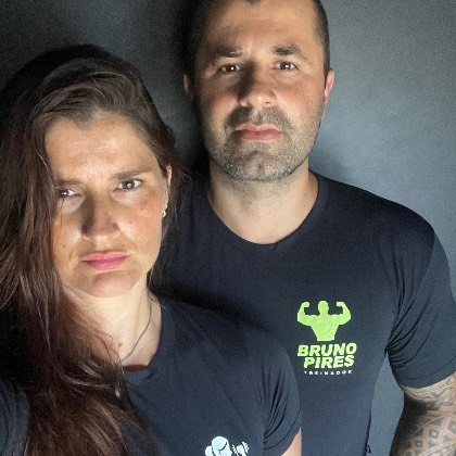 Bruno Pires e Aline Vogel