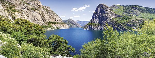 Photo of the Hetch Hetchy reservoir