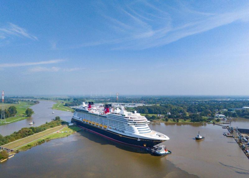 The new cruise ship Disney Treasure arrived in Eemshaven (Netherlands) this morning. The new cruise ship Disney Treasure arrived in Eemshaven (Netherlands) this morning.