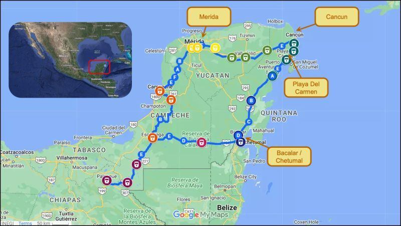 Traveling in and round Playa Del Carmen gets better and better