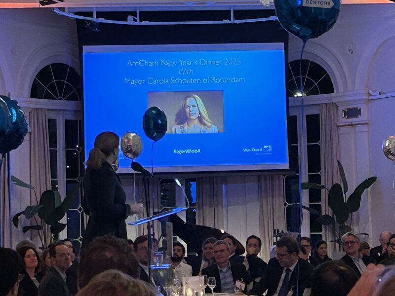 The AMCHAM New Year Dinner is traditionally held in Rotterdam and this time in the Wereldmuseum.