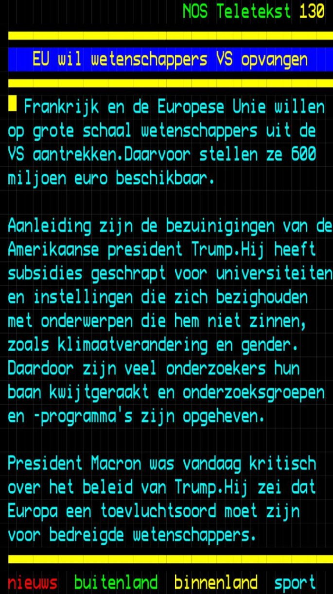 Hoe meer wetenschap hoe beter immers.