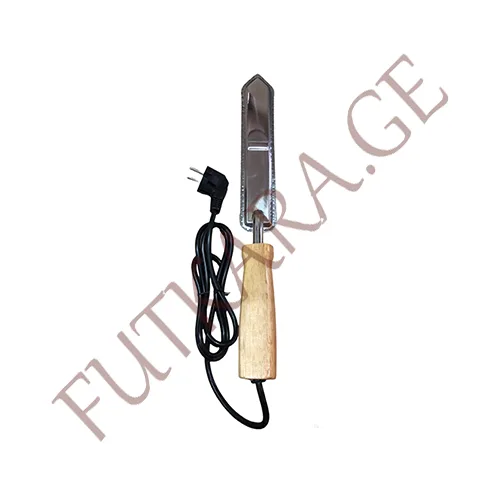 Uncapping knife, electric, 220 V, serrated, stainless steel