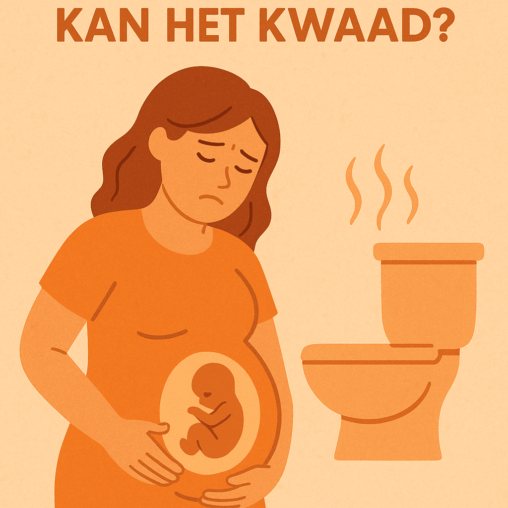 Diarree en zwangerschap: Kan het kwaad?