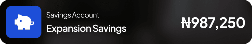 Savings Account