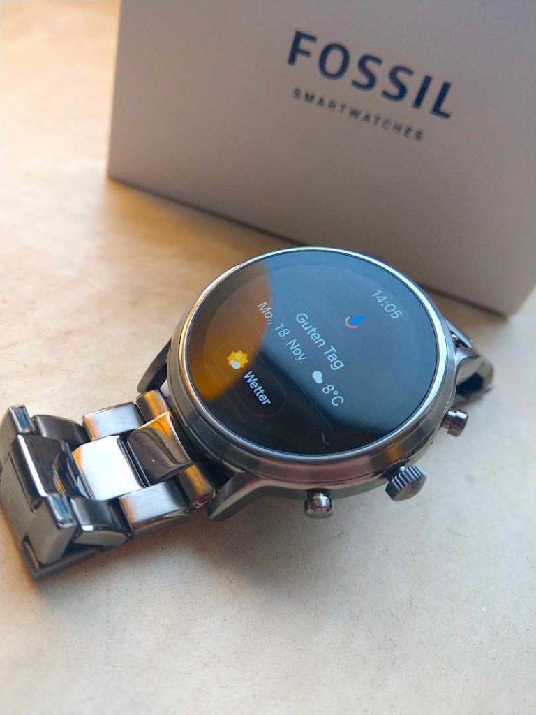 BRIGHTAKE Smart Watch Silber Bluetooth sprechende Uhr Herzfrequenz  Gesundheitsüberwachung Sportarmband Smartwatch Leder, Silber