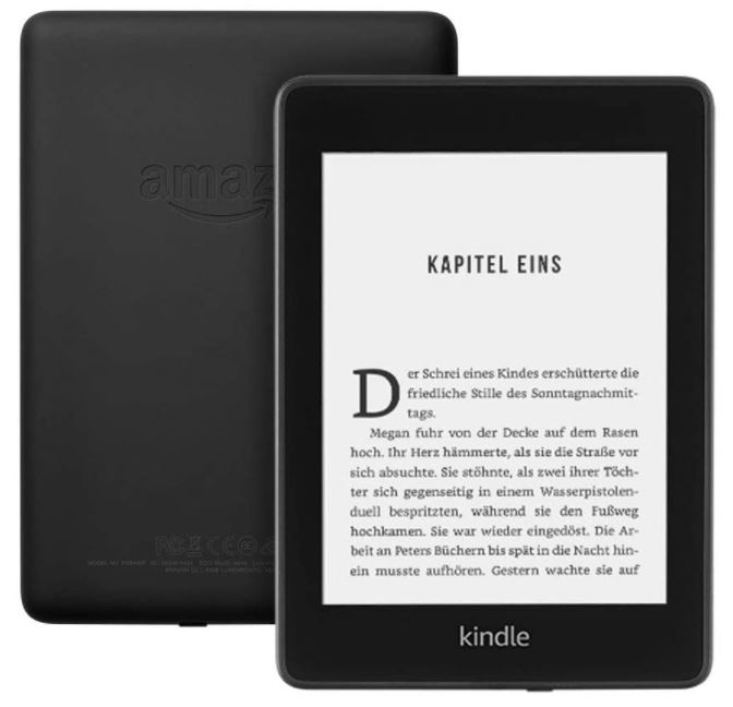 Der Kindle Paperwhite in Frontansicht