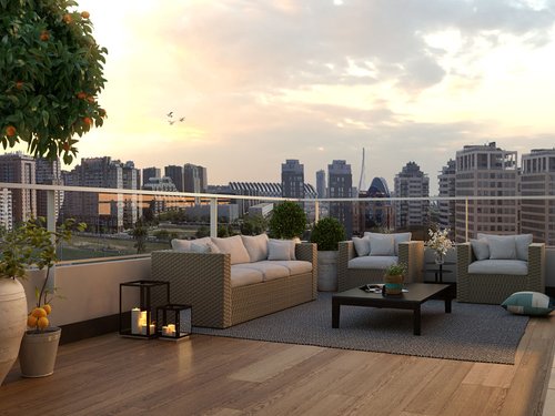 Imagen exterior terraza