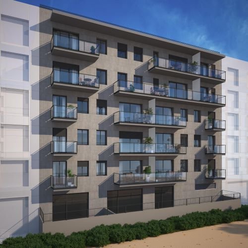 Infografía exterior fachada posterior