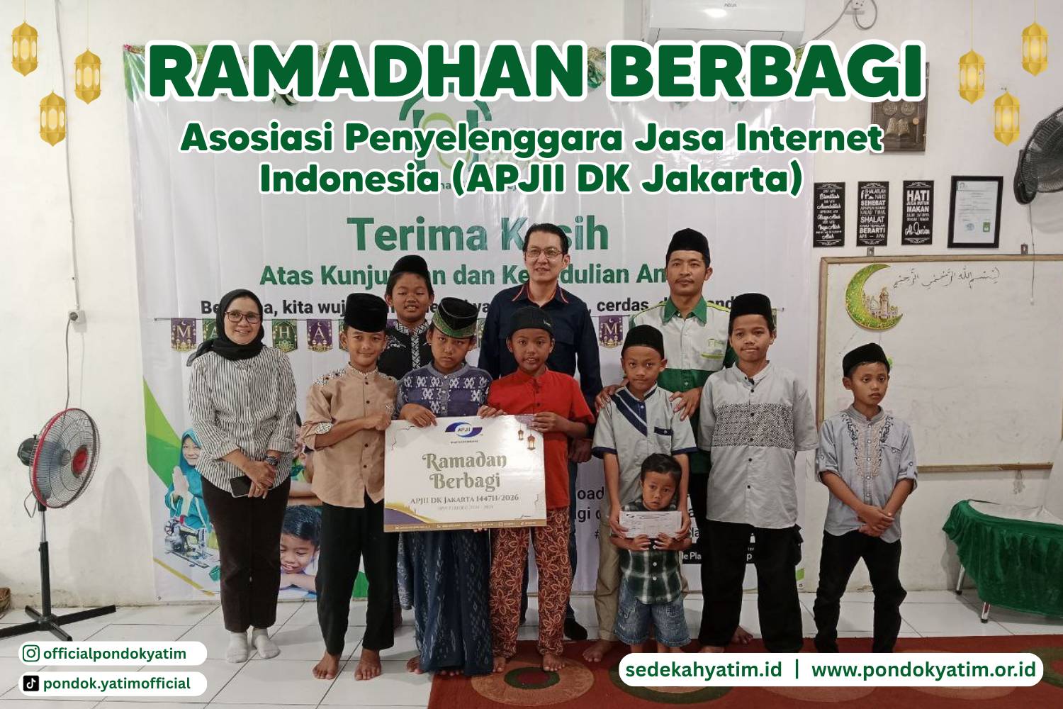 Ramadhan Berbagi Bersama APJII DK Jakarta di Pondok Yatim & Dhu’afa Asrama KS Tubun
