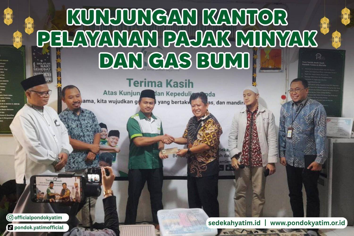 Kunjungan Kantor Pelayanan Pajak Minyak dan Gas Bumi ke Pondok Yatim Dhuafa Asrama Pancoran