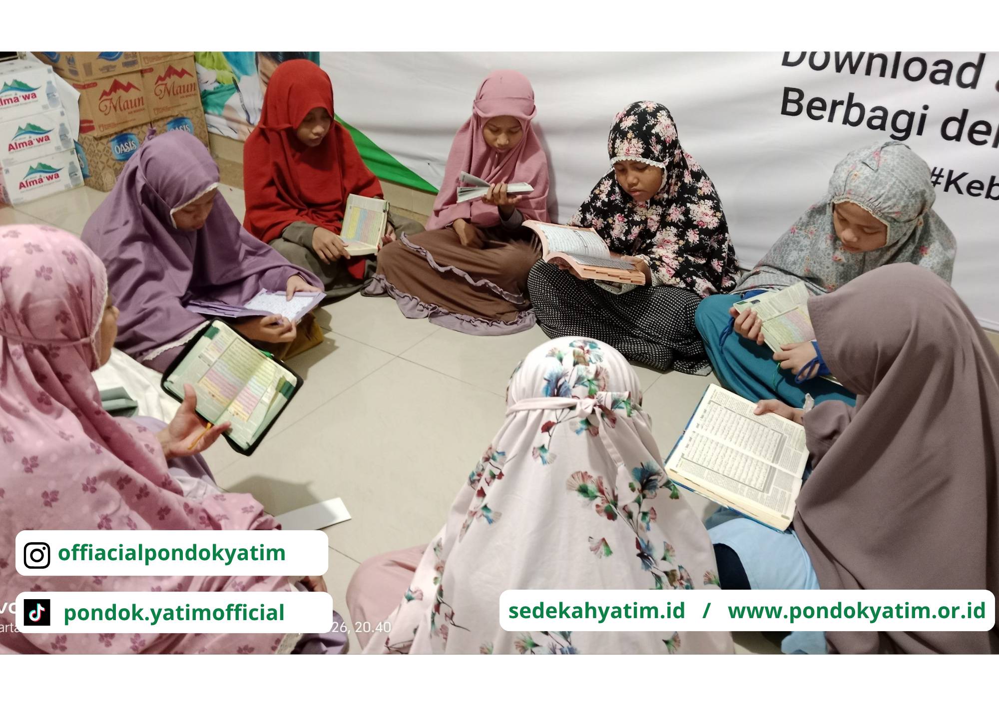 Tadarus Al-Qur’an dan Zikir Al-Ma’tsurat di Panti Asuhan Meruya Selatan