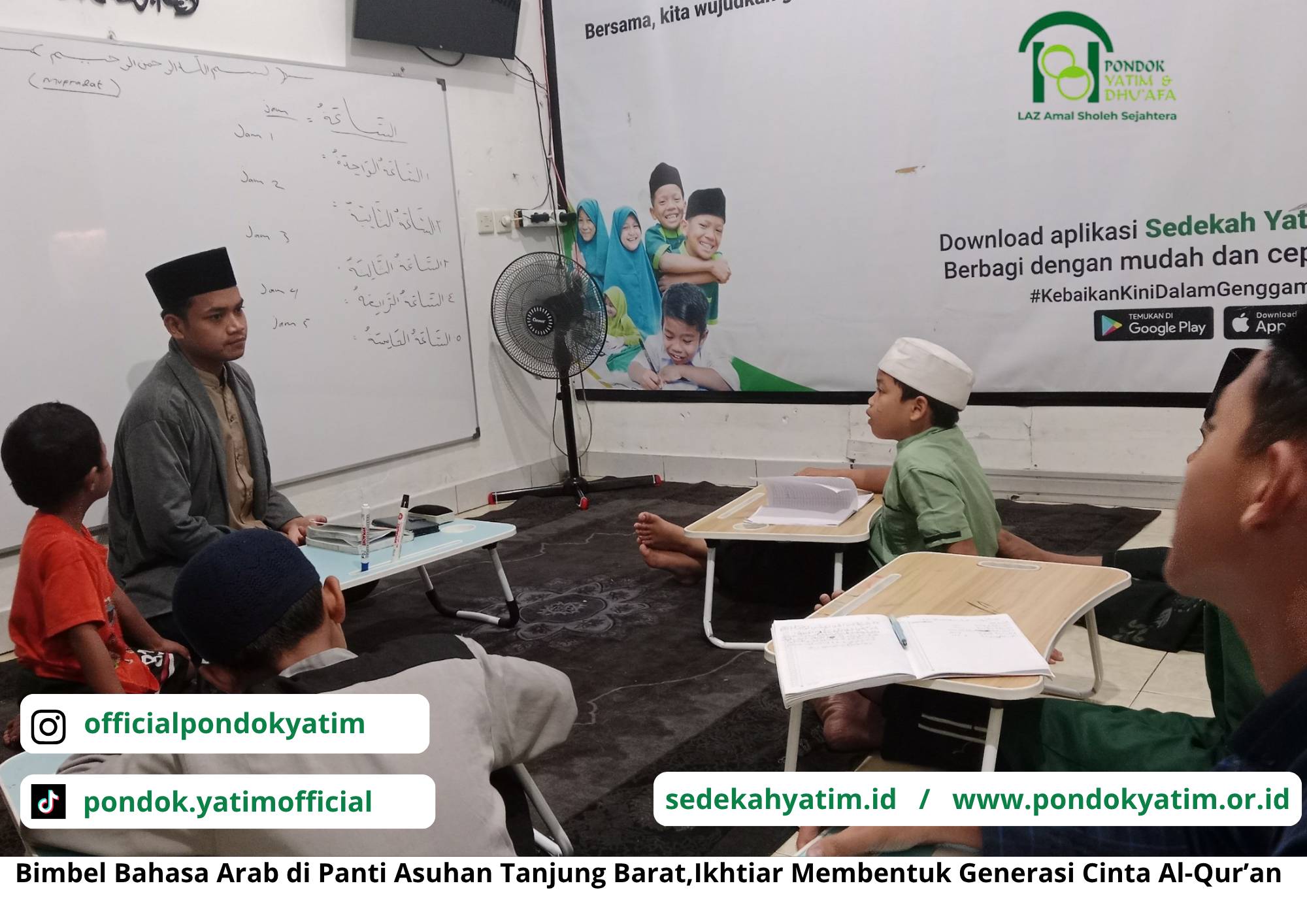 Mengenal Bahasa Al-Qur'an: Anak-anak Panti Asuhan Tanjung Barat Antusias Ikuti Bimbingan Belajar Bahasa Arab
