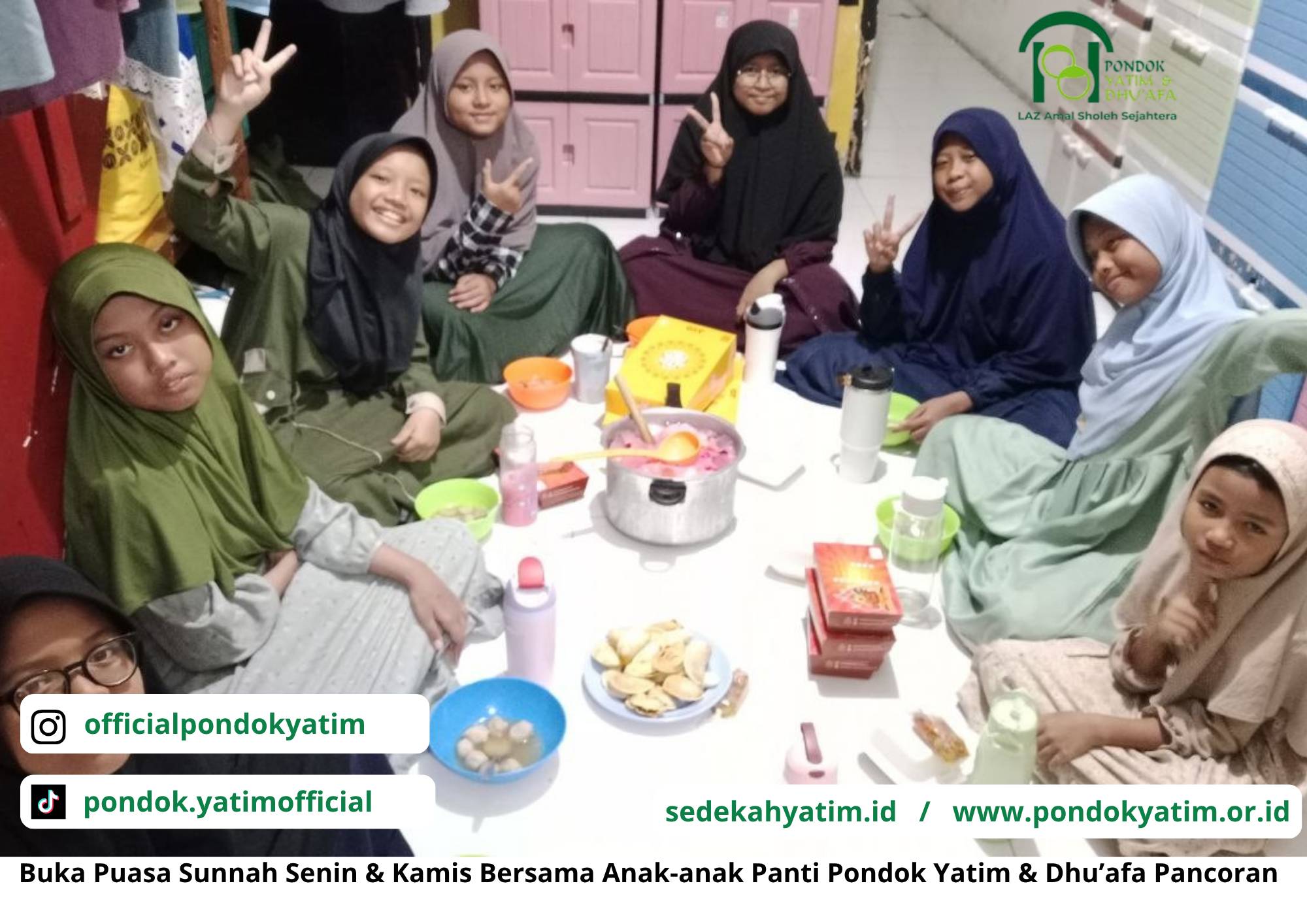Hangatnya Buka Puasa Sunnah Senin Kamis Bersama Anak-anak Panti Pondok Yatim & Dhu’afa Pancoran