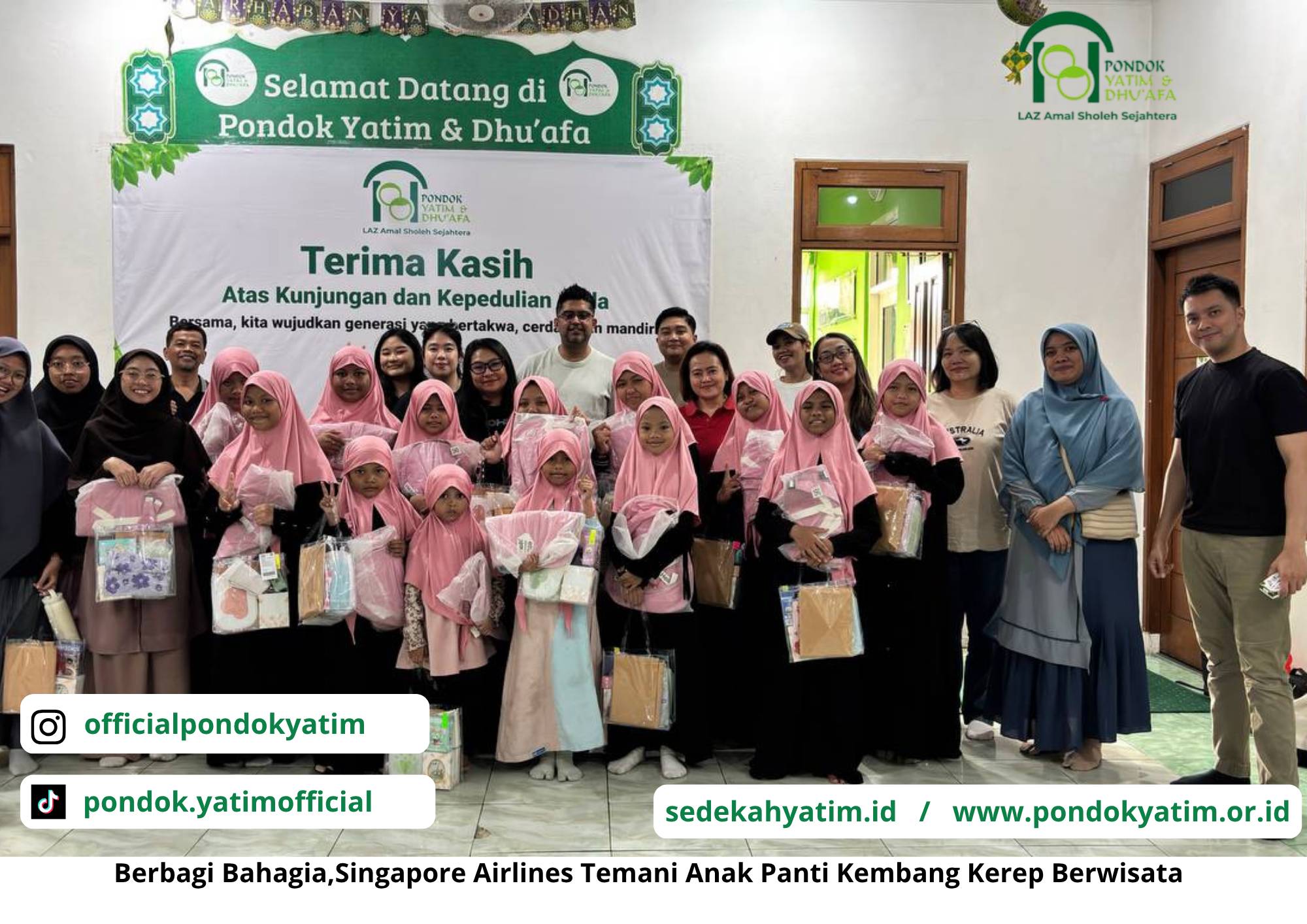 Singapore Airlines Ajak Anak Panti Asuhan Kembang Kerep Berbagi Keceriaan di Jasmine Park