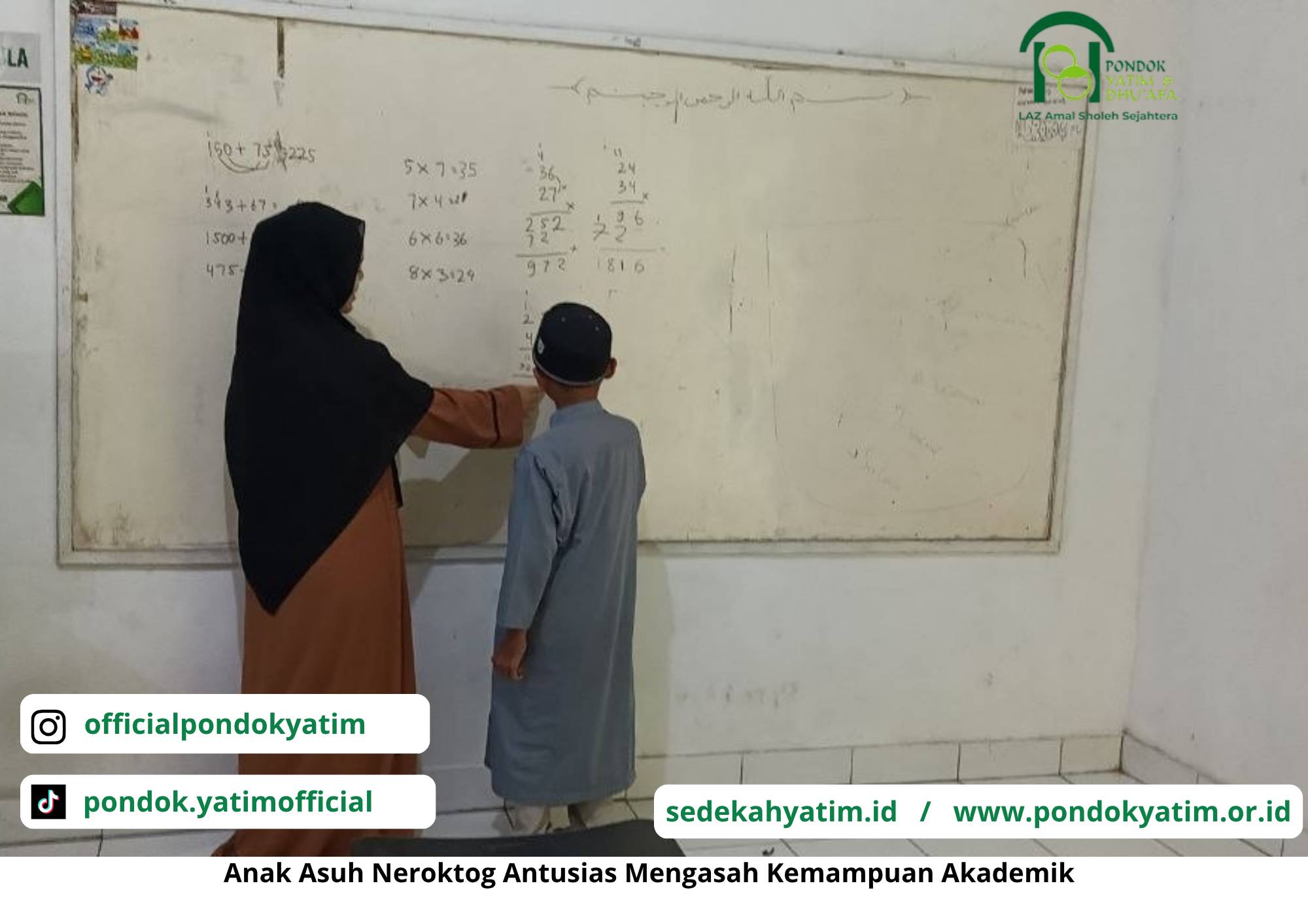 Semangat Belajar Anak Asuh Neroktog Tumbuh Lewat Kegiatan Bimbel