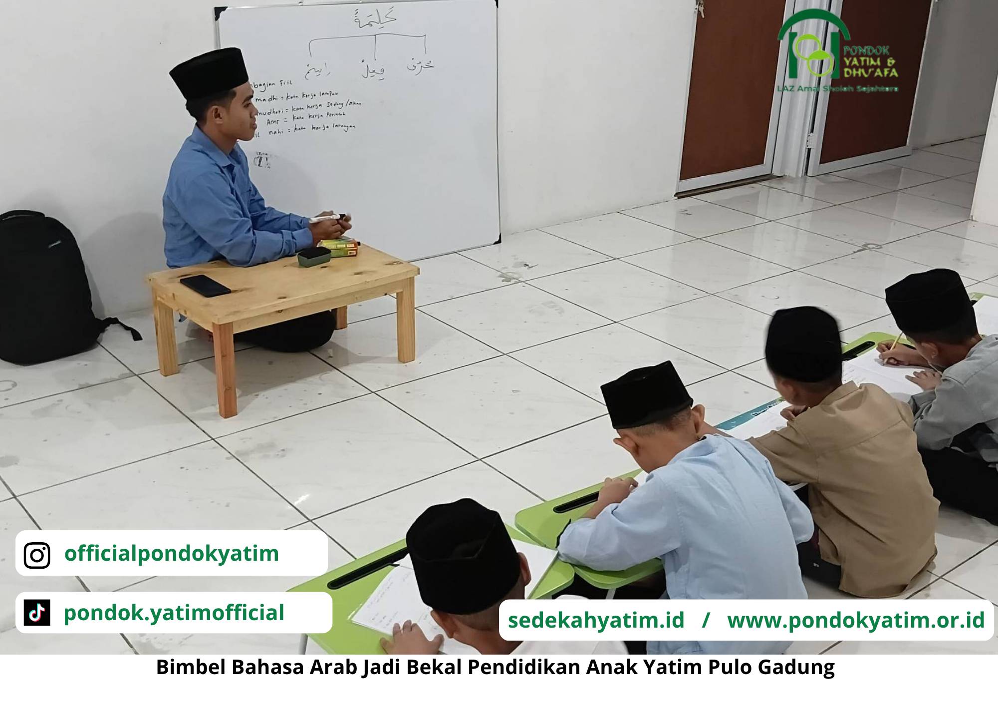 Semangat Belajar Anak Yatim Pulo Gadung Diasah Lewat Bimbingan Bahasa Arab