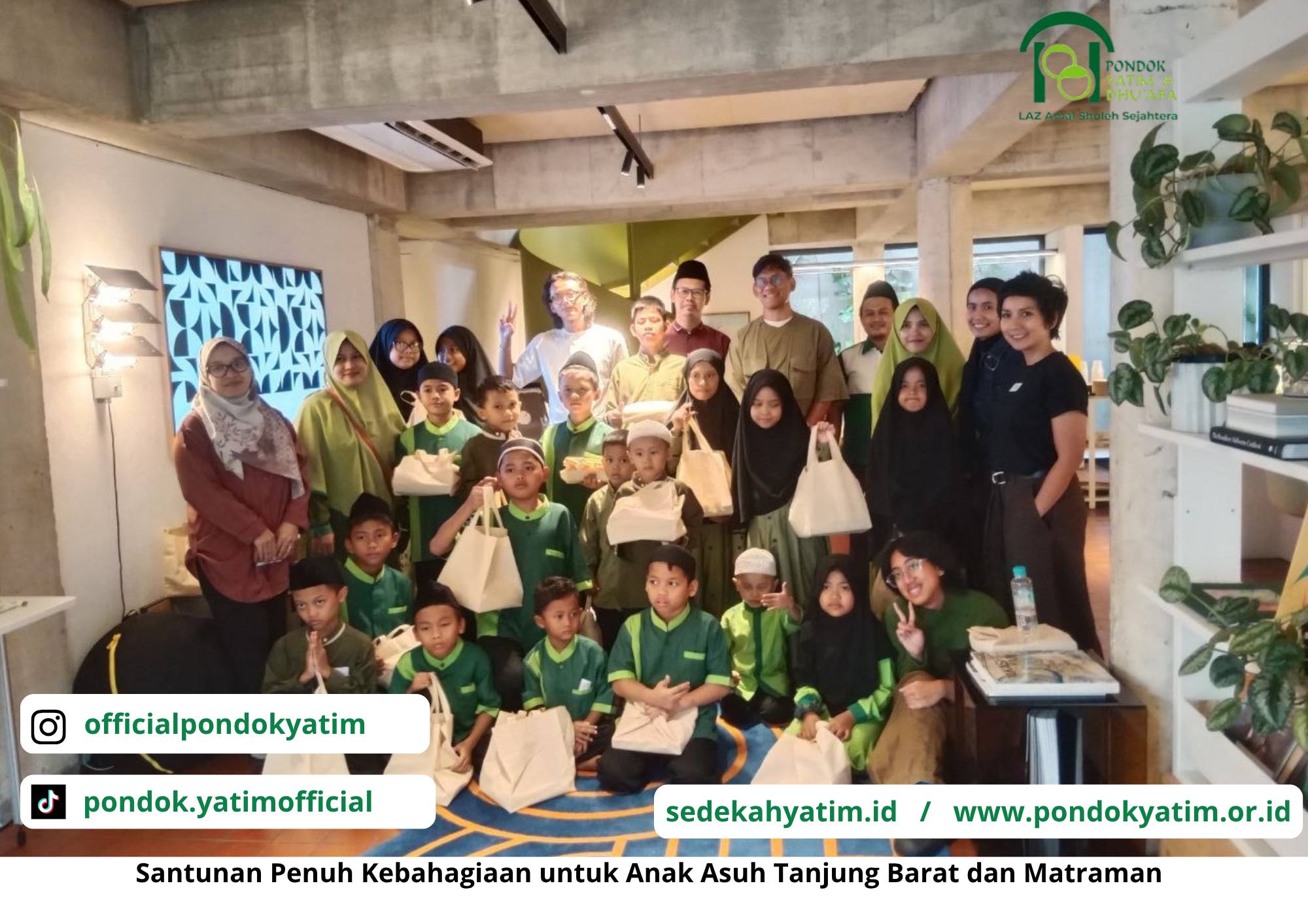 AEDI IDB Studio Berbagi Kebahagiaan Bersama Anak Asuh Tanjung Barat dan Matraman