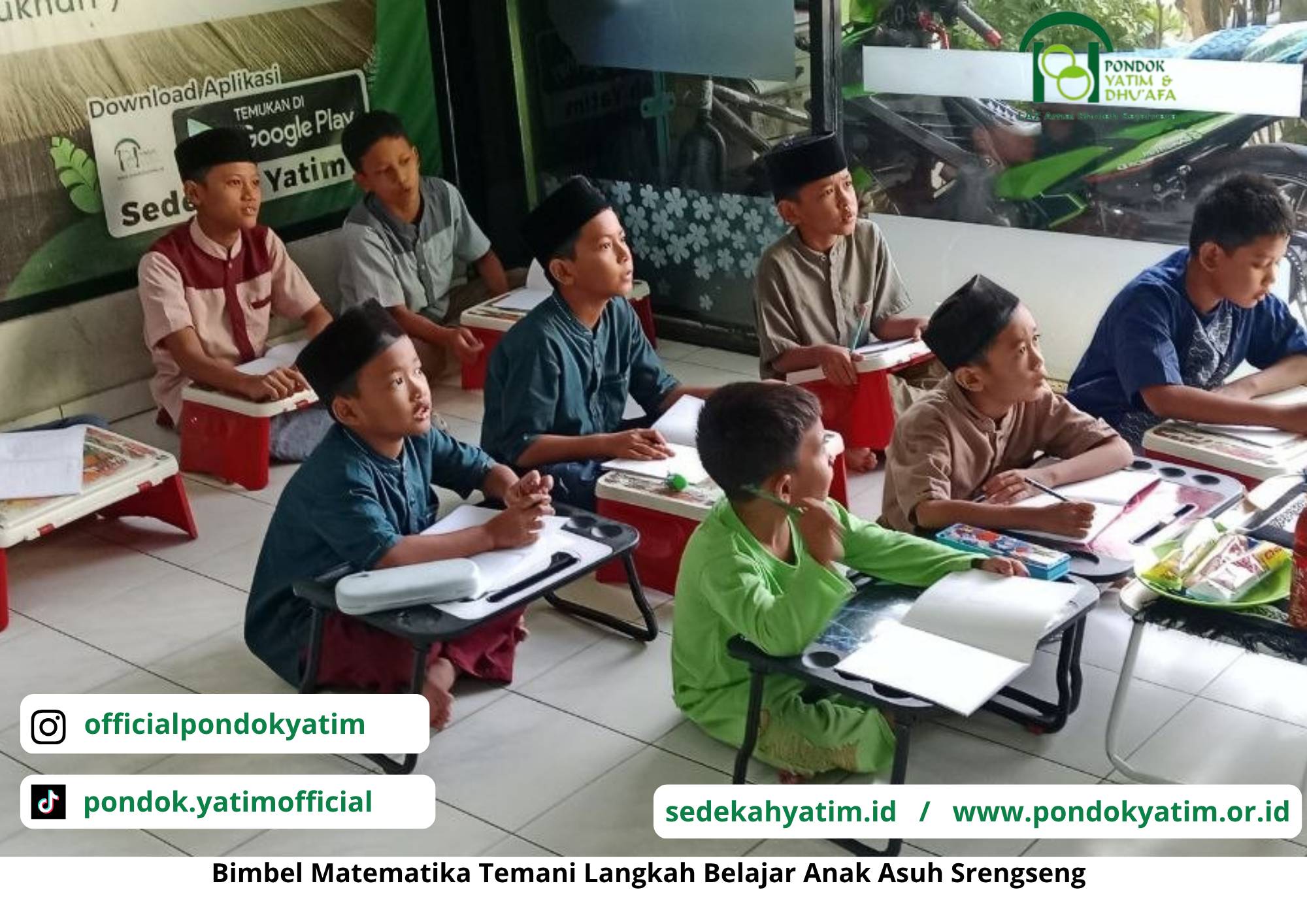 Dari Angka Menuju Cita-Cita, Anak Asuh Srengseng Tekun Belajar Matematika