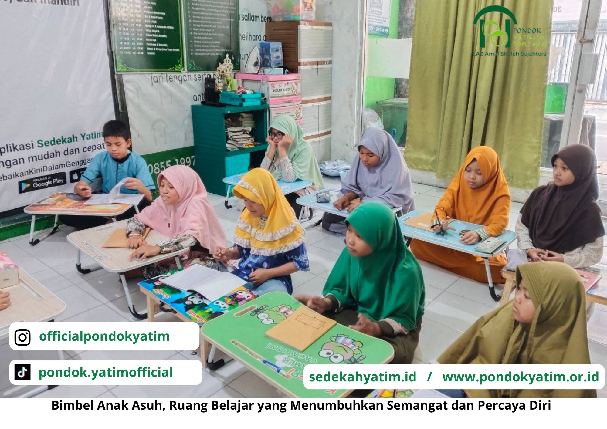 Asah Kemampuan Berhitung, Anak Asuh Matraman Semangat Ikuti Bimbel Matematika
