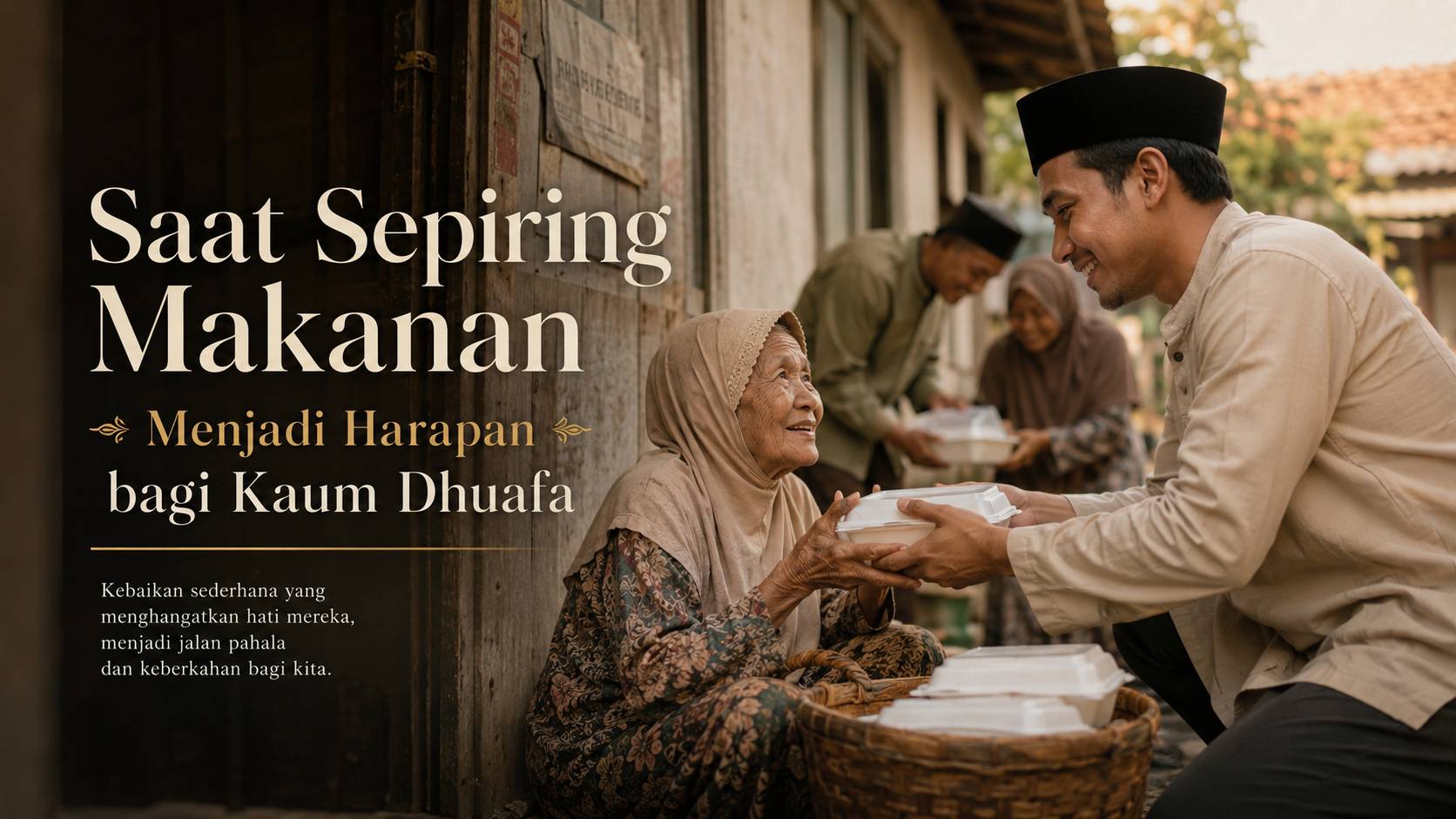 Saat Sepiring Makanan Menjadi Harapan bagi Kaum Dhuafa