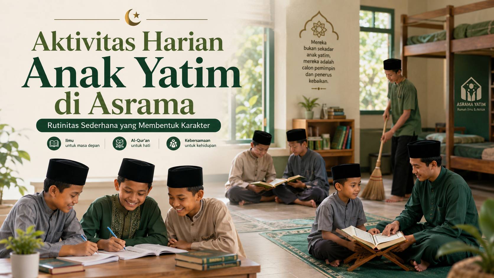Aktivitas Harian Anak Yatim di Asrama: Rutinitas Sederhana yang Membentuk Karakter