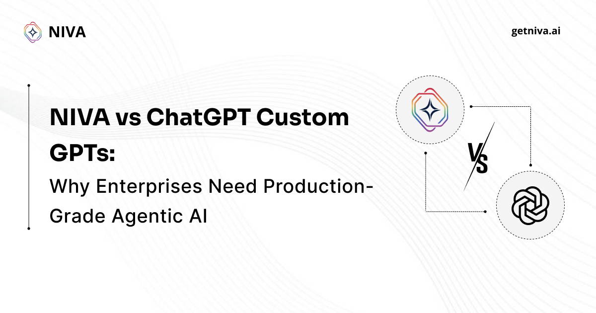 NIVA vs ChatGPT Custom GPTs: Why Enterprises Need Production-Grade Agentic AI