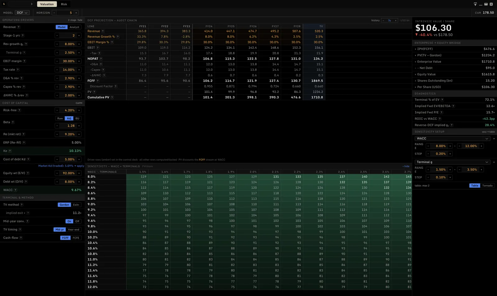 Valuation & Risk Profile