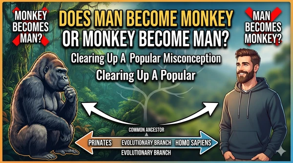 Does Man Become Monkey, or Monkey Become Man? Clearing Up a Popular Misconception