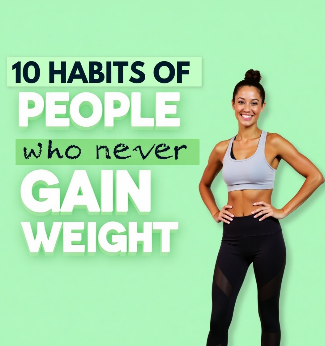 10 Habits of people who never Gain Weight