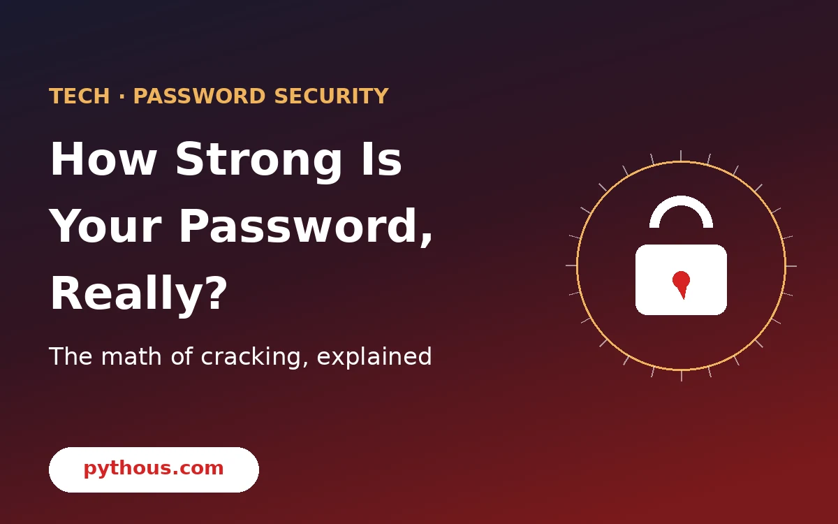 How Strong Is Your Password, Really? The Math of Cracking