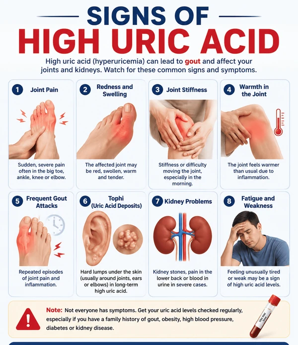 Understanding High Uric Acid(Hyperuricemia): From Early Symptoms to Effective Treatment