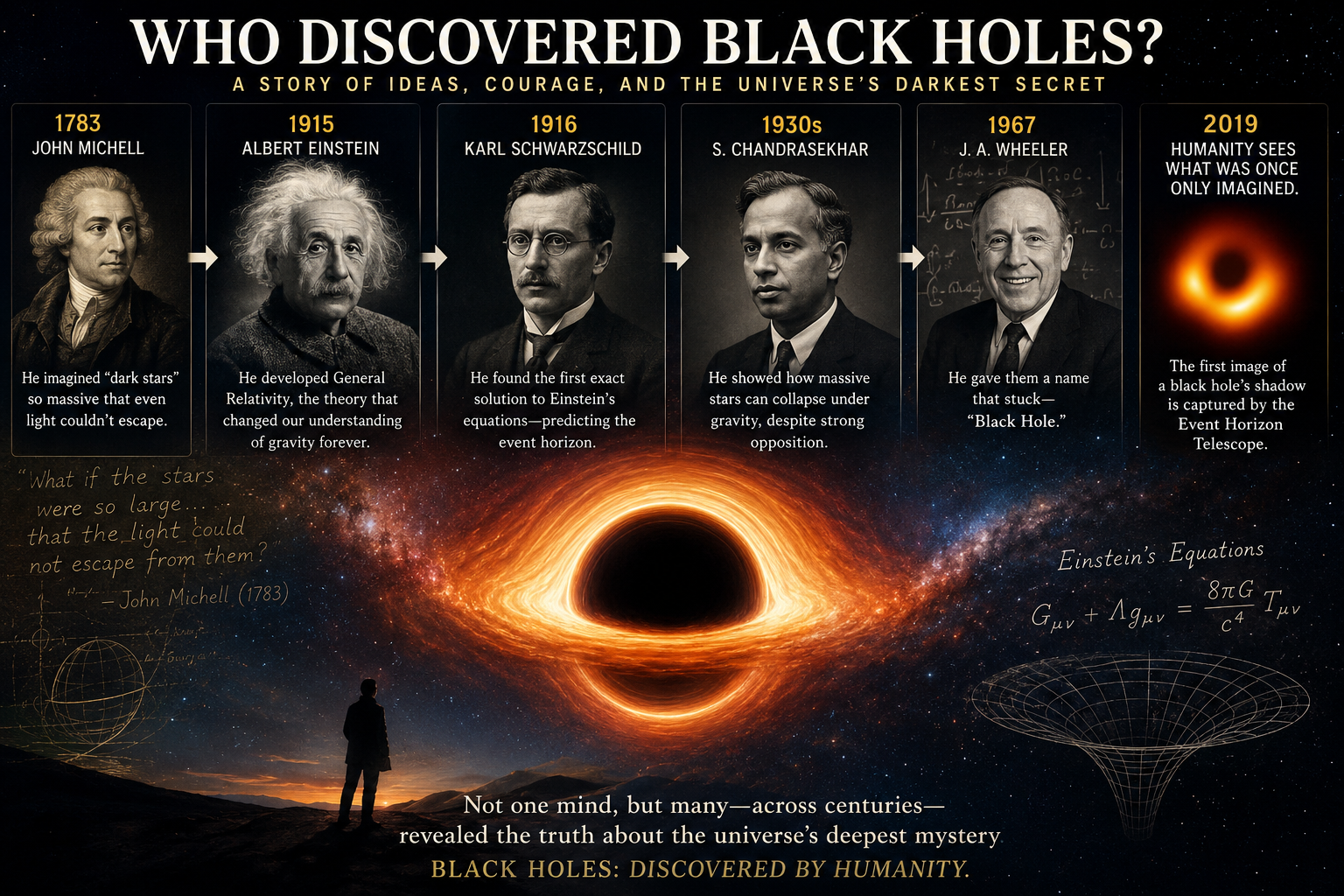 Who Really Discovered Black Holes? A Story Bigger Than Einstein