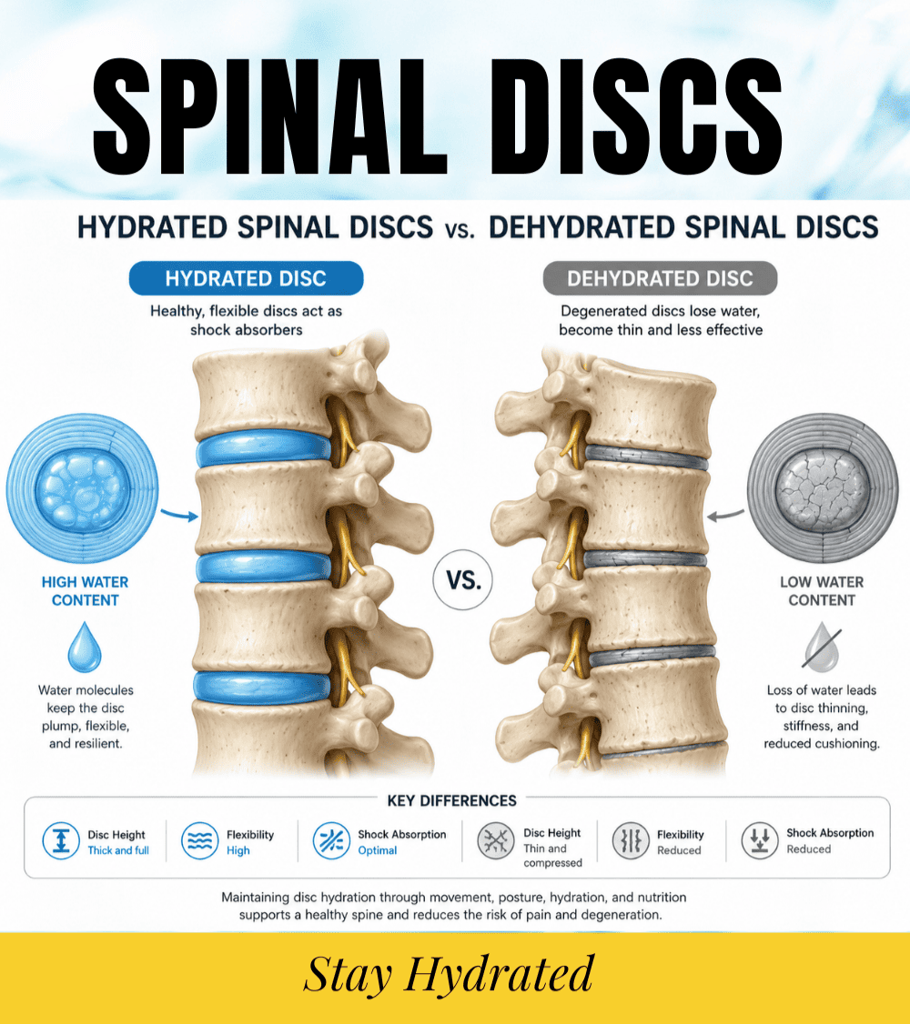 The Unseen Thirst: How Dehydration Silently Erodes Your Spinal Health