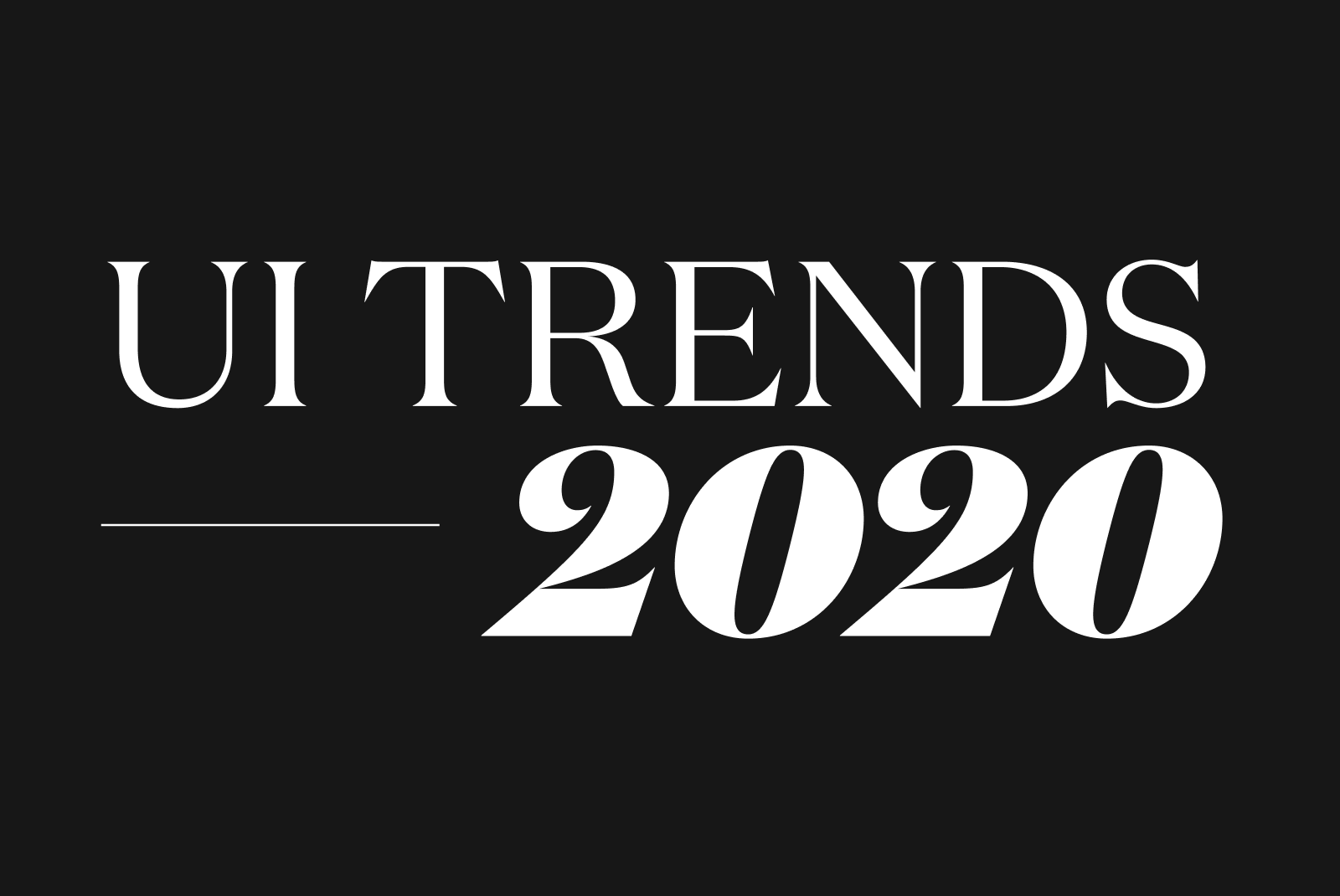 What's in style? Favorite UI trends of 2020 