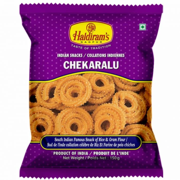 Chekaralu (150 gms) Inclusive of all taxes Crisp, buttery spirals made with rice flour, urad dal and flavourful spices. This popular South Indian snack dissolves in your mouth, leaving behind a rich taste of jeera and sesame.