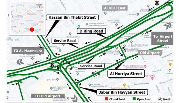 D-Ring Road Lulu intersection's partial opening Friday
