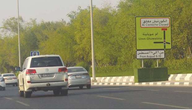 Doha Corniche closure underway for development project